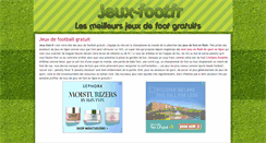 Desktop Screenshot of jeux-foot.fr